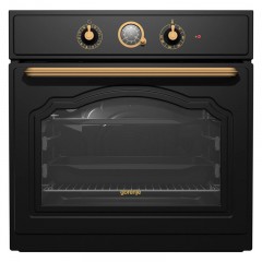Gorenje BOS67372CLB + EC642CLB Φούρνος άνω Πάγκου 77lt με Κεραμικές Εστίες Π59.5εκ. Μαύρος